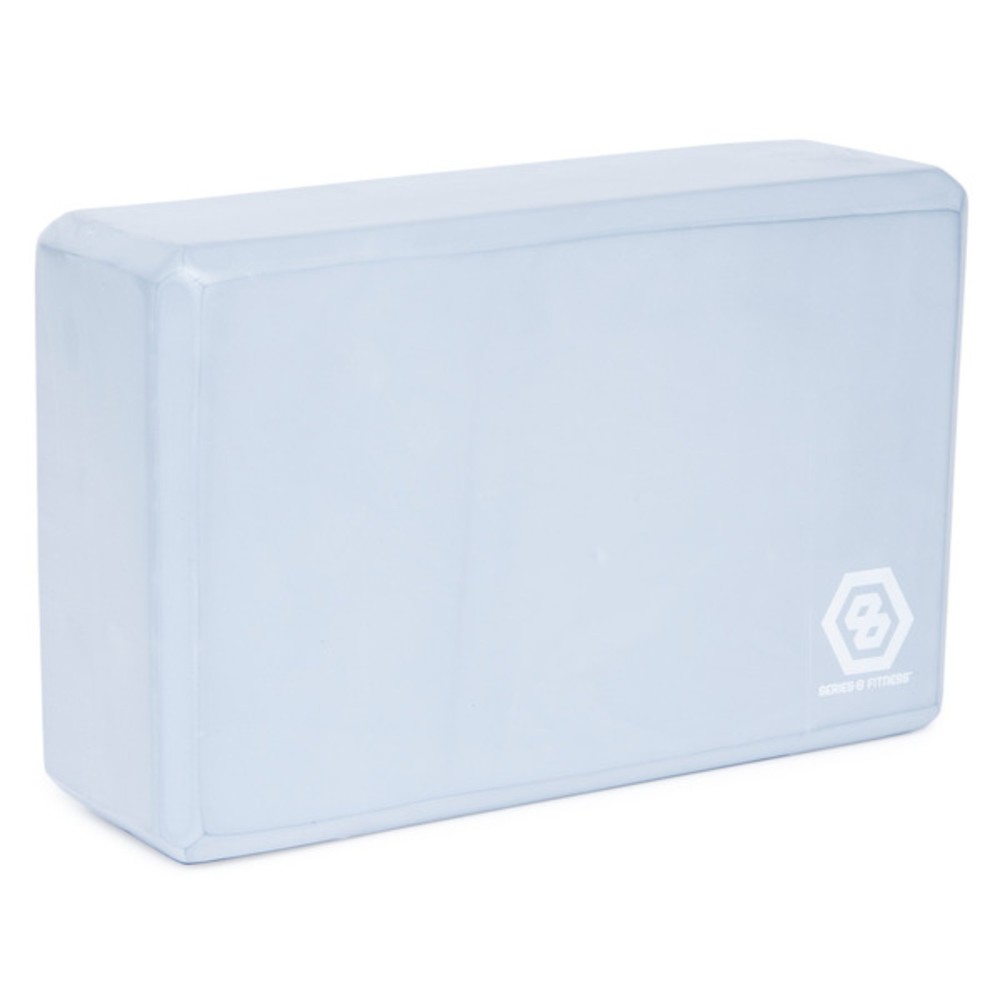 Series 8 Fitness Grey Solid Colors Yoga Block